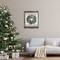 Stupell Industries Merry Christmas Tartan Wreath Framed Floater Canvas Wall Art